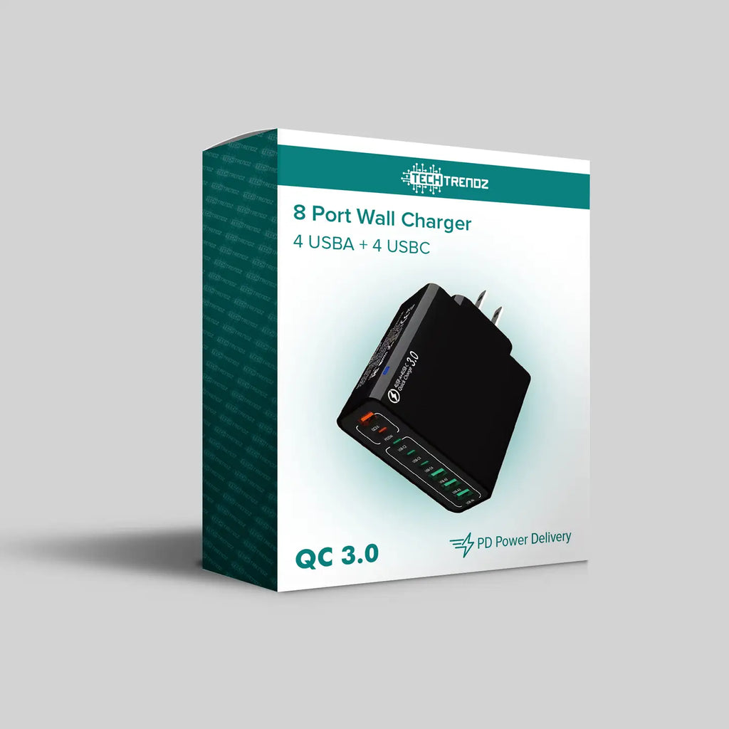 8 USB Port Wall Charger