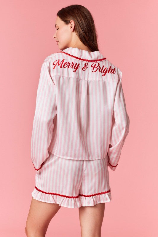 Stripes & Waves PJ Set