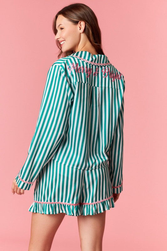 Stripes & Waves PJ Set
