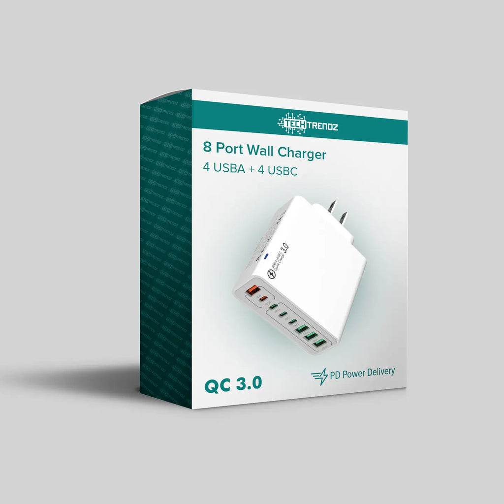 8 USB Port Wall Charger