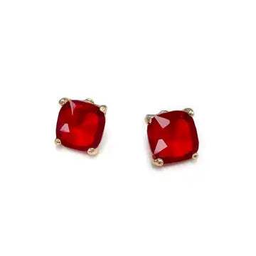 Red Crystal Studs