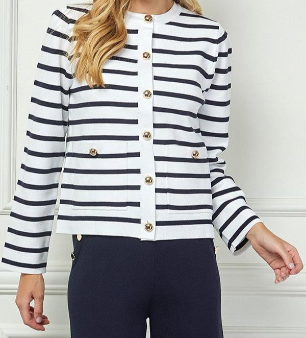 Sailor Me Sweater Cardigan