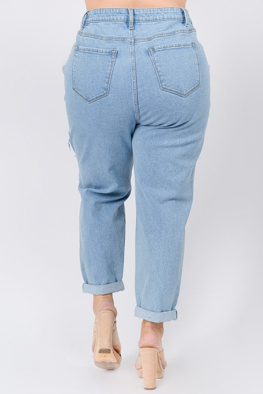 HIGH-Stress Distressed Jeans