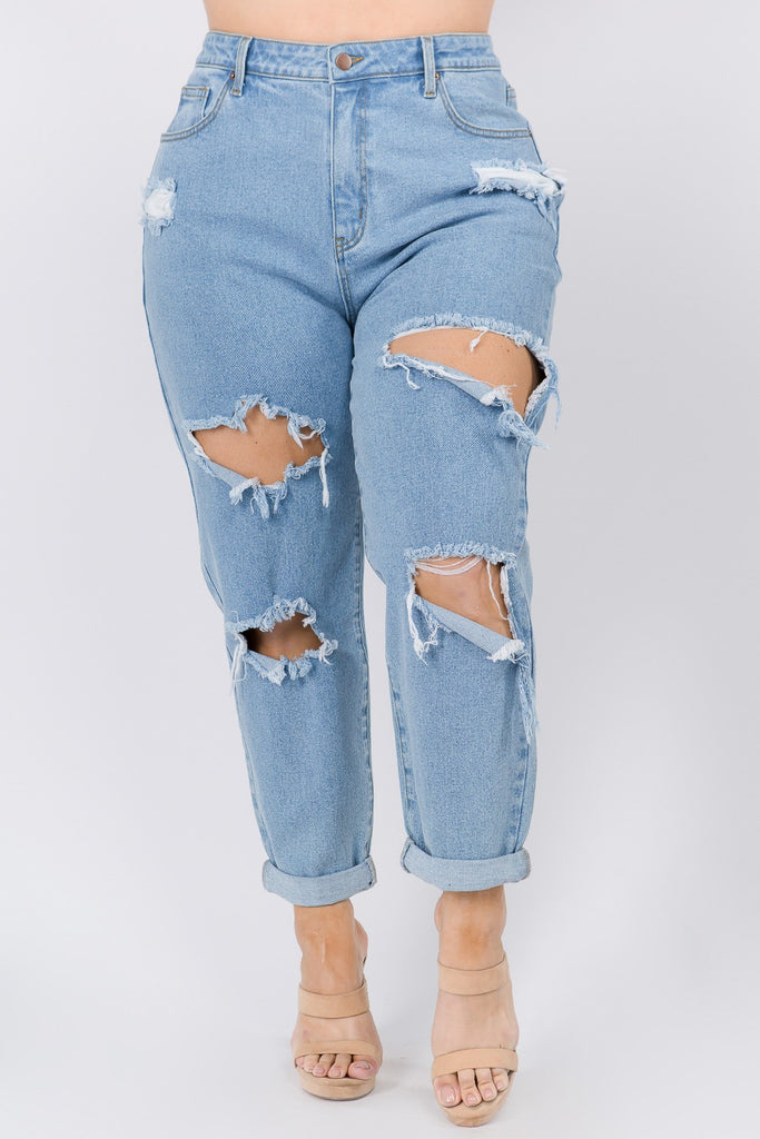 HIGH-Stress Distressed Jeans